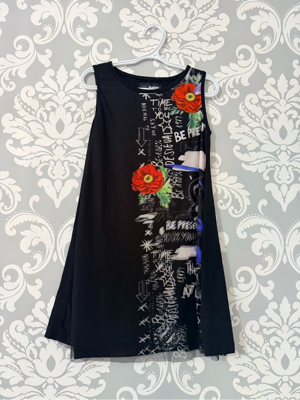 🌿2/$25 • Desigual Girl's Grace Sleeveless Vibrant 3D Effect Dress